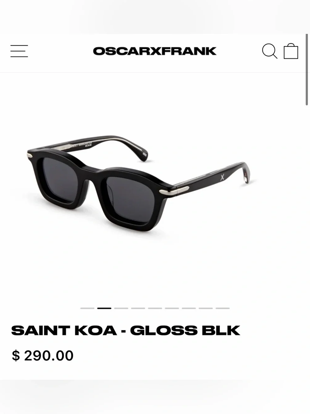 Saint Koa Gloss Black Sunglasses - Black